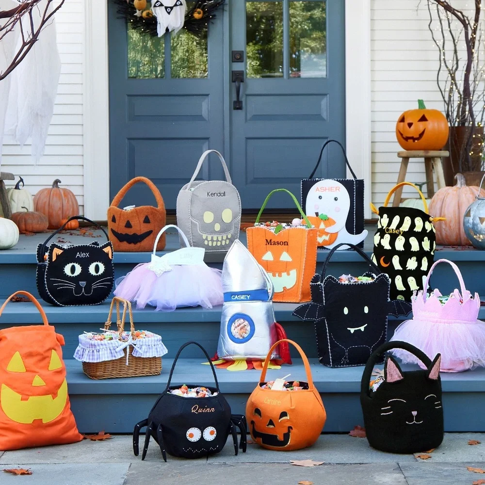 Pumpkin Glow-in-the-Dark Halloween Pillowcase Treat Bag - PBK